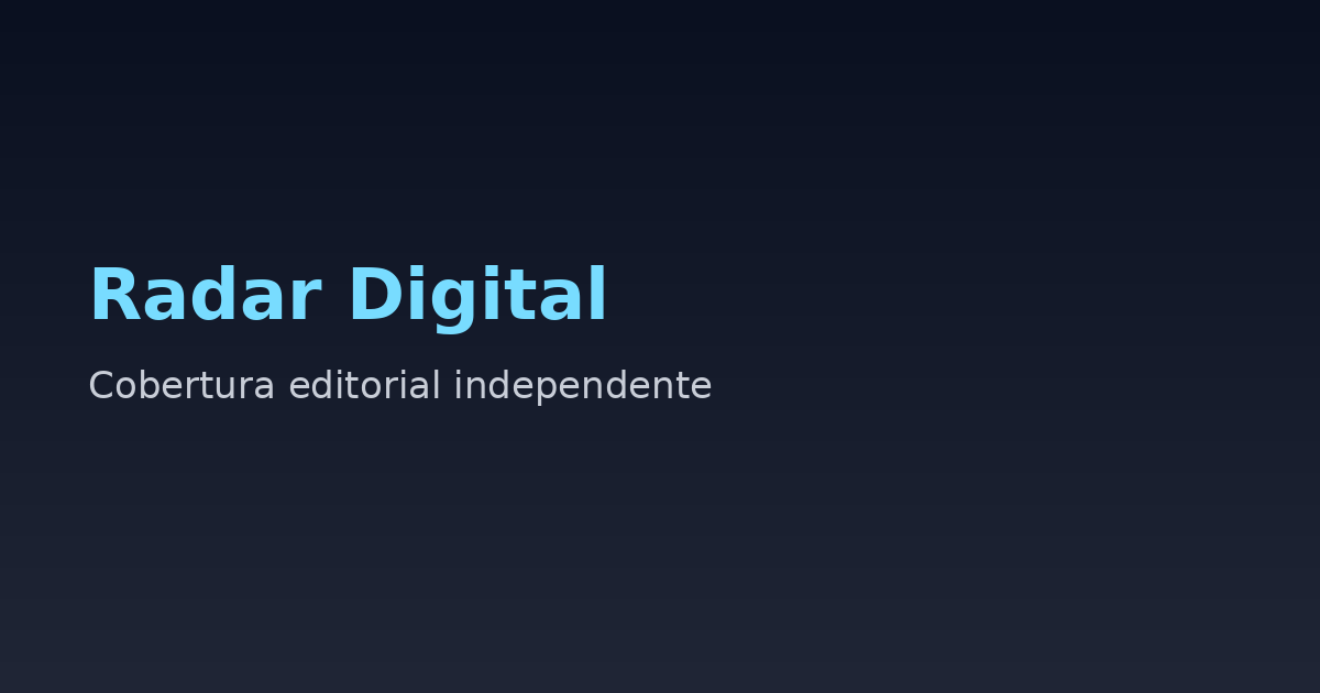 Capa do Radar Digital - cobertura editorial independente